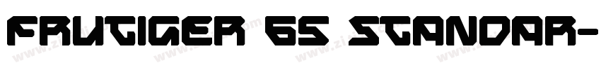 Frutiger 65 Standar字体转换